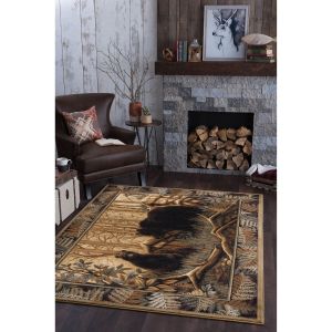 Tayse Rugs Nature Fern Bear NTR6690 Beige