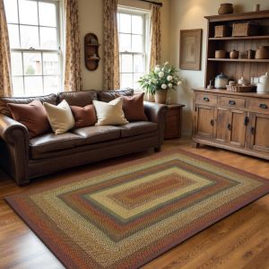 Homespice Rugs-Cotton Braided Rug-Neverland-Red