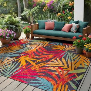 Tayse Rugs Oasis Oaks OAS1007 Navy