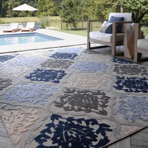 Tayse Rugs Oasis Ophir OAS1207 Blue