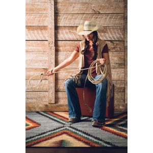 American Dakota Rugs OKA OKA0354FOR Gray