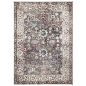 Concord Global Rugs-Pandora Collection-Cassandra Brown , Brown