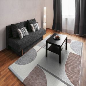 Dynamic Rugs POLARIS PI460026111 Ivory/Grey/Burgundy