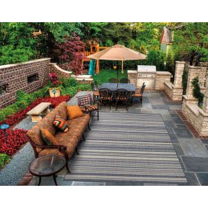 Couristan Rugs PALO SANTO BACALAR PS034001 POOL BLUE