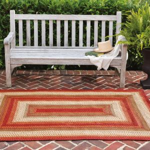 Homespice Rugs-Pure Comfort Braided Rug-Preston-Red