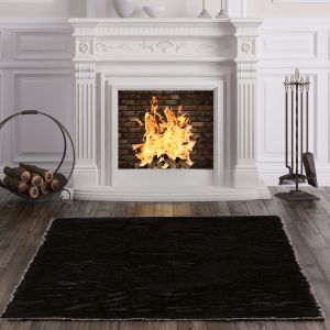 Linon Rugs Faux Sheepskin BLAKSHEEP