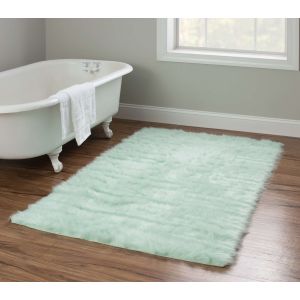 Linon Rugs Faux Sheepskin BLUESHEEP