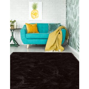 Linon Rugs Faux Sheepskin RUG-BRWNSHEEP