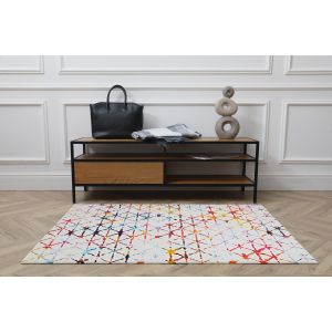 Linon Rugs Motif Printed Faux Rabbit RUGPR07