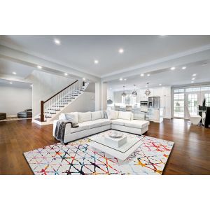 Linon Rugs Motif Printed Faux Rabbit PR07