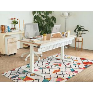 Linon Rugs Motif Printed Faux Rabbit PR08