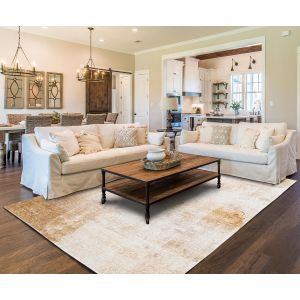 Linon Rugs Motif Printed Faux Rabbit RUGPR10