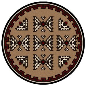 American Dakota Rugs Camp 0081BRN Brown