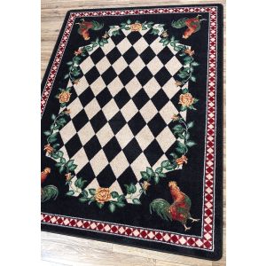 American Dakota Rugs Novelty 0123BLK Black