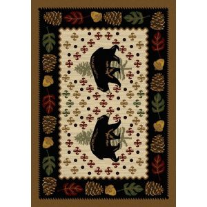 American Dakota Rugs National Park 0138NAT Brown