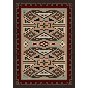 American Dakota Rugs Camp 0163SWT Brown