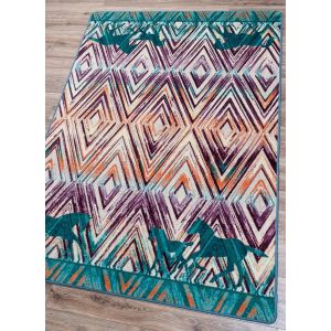 American Dakota Rugs OKA OKA0349MUL Purple
