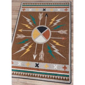 American Dakota Rugs Sacha Knight Collection S0275VNT Brown