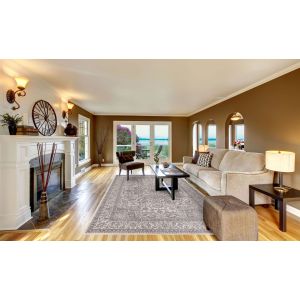 Concord Global Rugs-Kashan-Heriz Ivory , Ivory