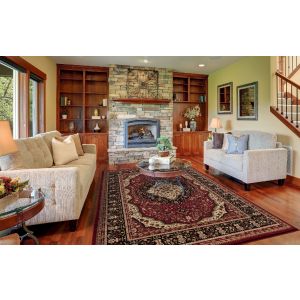 Concord Global Rugs-Ankara-Kerman Red , Red