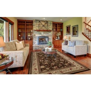 Concord Global Rugs-Ankara-Floral Garden Brown , Brown