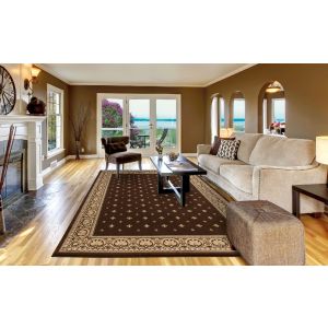 Concord Global Rugs-Ankara-Pin Dot Brown , Brown