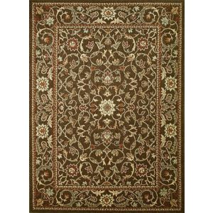 Concord Global Rugs-Chester-Flora Brown , Brown