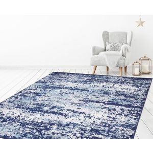 Concord Global Rugs-Jefferson Collection-Abstract Navy , Navy