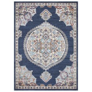 Concord Global Rugs-Vintage Collection-Vintage Ousshak Navy , Navy