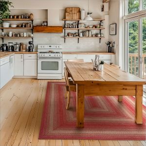 Homespice Rugs-Jute Braided Accessories-Apple Pie-Red & Beige