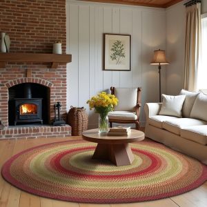 Homespice Rugs-Jute Braided Accessories-Cider Barn-Red