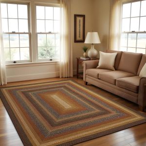 Homespice Rugs-Cotton Braided Rug-Peppercorn-Brown