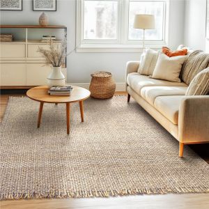 Homespice Rugs-Farmhouse-River Rock-Grey & Wheat