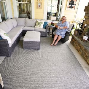 Homespice Rugs-Ultra Durable Braided Rug-Slate-Light Grey