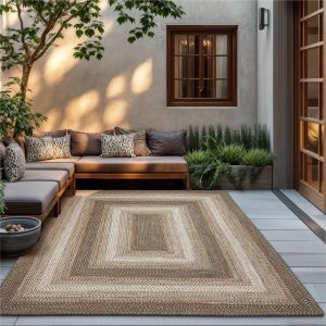 Homespice Rugs-Ultra Durable Braided Rug-Wildwood-Brown