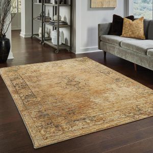 Oriental Weavers Rugs ANDORRA ANR 6845d Gold/ Brown