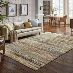 Oriental Weavers Rugs ATLAS ALS 8037j Gold/ Green