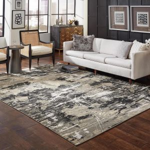 Oriental Weavers Rugs BOWEN BOWEN 109e Black/ Gold