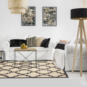 Oriental Weavers Rugs CAYMAN CAY 660n Sand/ Charcoal