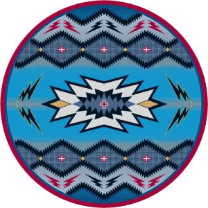 American Dakota Rugs Sacha Knight Collection S0229DEN Blue