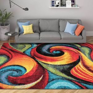 Tayse Rugs Symphony Susan SMP1001 Multi-Color