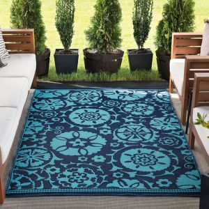 Tayse Rugs Sunset Jennifer SUN1502 Navy