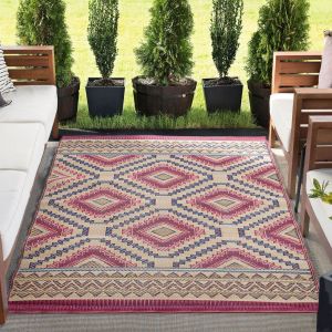 Tayse Rugs Sunset Acosta SUN2000 Burgundy