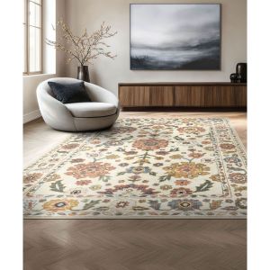 Tayse Rugs Smart Wash Aura March SWA1002 Ivory
