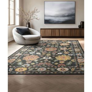 Tayse Rugs Smart Wash Aura March SWA1003 Black
