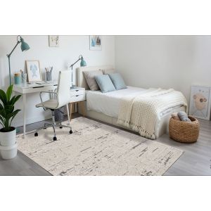 Dynamic Rugs TRONO TN5480191 Ivory/Silver