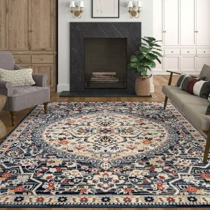 Tayse Rugs Tuscany Jeanie TUS1107 Navy