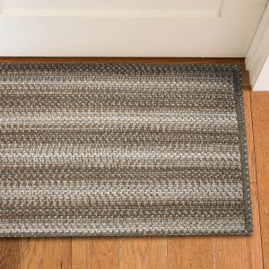 Homespice Rugs-Ultra Durable Braided Slims-Woodgrain-Brown