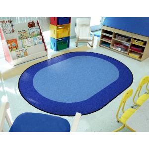 Joy Carpets Rugs Kid Essentials 1898-01 All Around Blue
