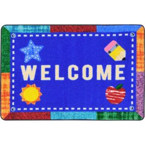 Joy Carpets Rugs Kid Essentials 1938-01 Alphabet Upcycle Multi